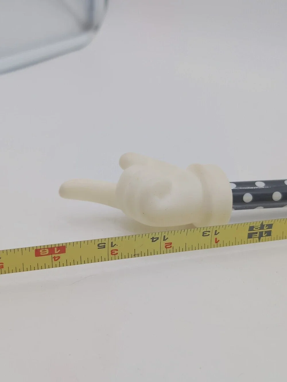 Polka Dot Pointing Hand Pointer - Black & White 16